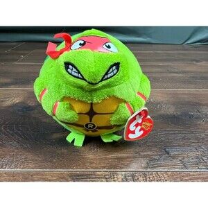 Ty Beanie Ballz Teenage Mutant Ninja Turtles Rafael Plush!